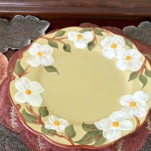 Stangl White Dogwood Dinner Plate
